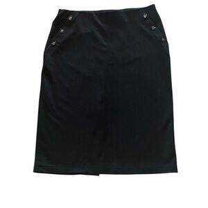 89th & Madison Black Pencil Skirt